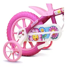 Bicicleta Aro 12 Infantil Feminina Flower Foto mini  2