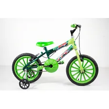 Bicicleta Aro 16 Infantil Verde Foto mini  2
