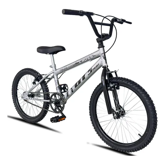 Bicicleta Aro 20 Cross Gtsprint Aro Aero V-brake Bmx Cor Cinza Foto 1