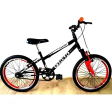 Bicicleta Aro 20 Garra Flash Bmx Cross Cor Preto e Vermelho Foto  mini 1