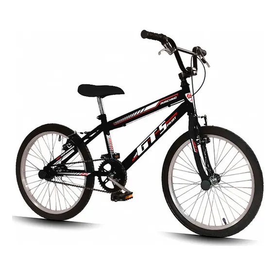 Bicicleta Aro 20 Mountain Bike Gt Sprint Racing Bmx Cross Freios V-brake Cor Preto Foto 1