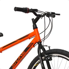 Bicicleta Aro 24 Masculina Laranja Infanto Juvenil Teen Stone 18v Foto mini 2