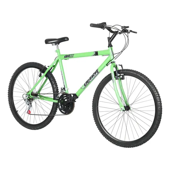 Bicicleta Aro 26 Aço Carbono 18 Marchas Pro Tork Ultra Verde Foto 1