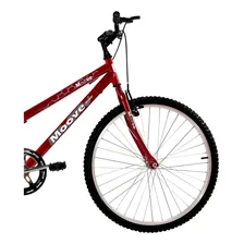 Bicicleta Aro 26 Feminina Adulto Sem Marcha Vermelha Cor Vermelho Foto mini 2