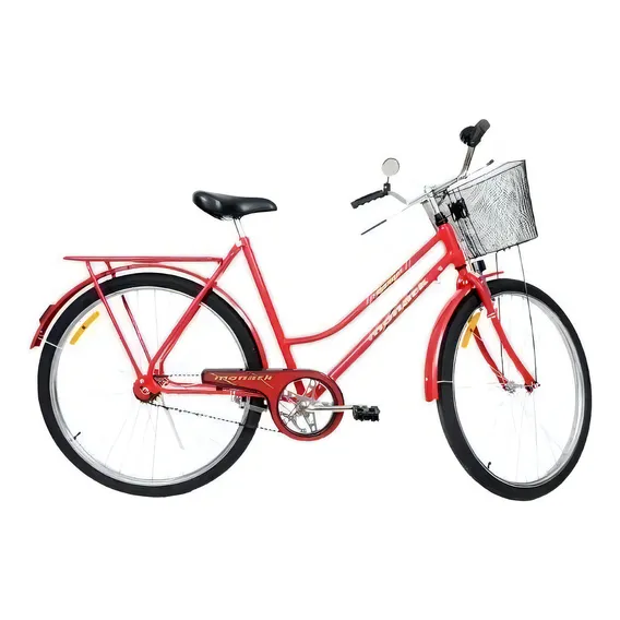Bicicleta Aro 26 Freio Varão Tropical 529 Monark Cor Vermelho Foto 1