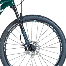 Bicicleta Aro 29 Audax Auge 555 1x12 Carbono Mtb Cor Verde-escuro Tamanho Do Quadro 19 Foto mini 3