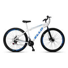 Bicicleta Aro 29 Ello Freio A Disco Câmbios Importados Cor Branco/azul Foto mini 1