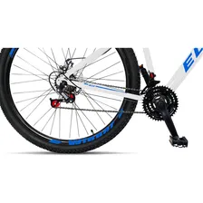 Bicicleta Aro 29 Ello Freio A Disco Câmbios Importados Cor Branco/azul Foto mini 3