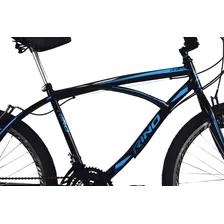 Bicicleta Beach Caiçara Cor Preto/Azul Foto mini 2
