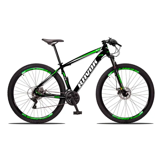 Bicicleta Bike Aro 29 Alumínio 21v Shimano Verde Tam 21 Foto 1