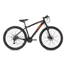 Bicicleta Bike Venice Aro 29 1.0 Mormaii Preto E Laranja Foto  mini 1