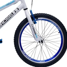 Bicicleta bmx Cross BMX R20 - branco/azul Foto mini  3