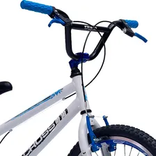 Bicicleta bmx Cross BMX R20 - branco/azul Foto mini 4