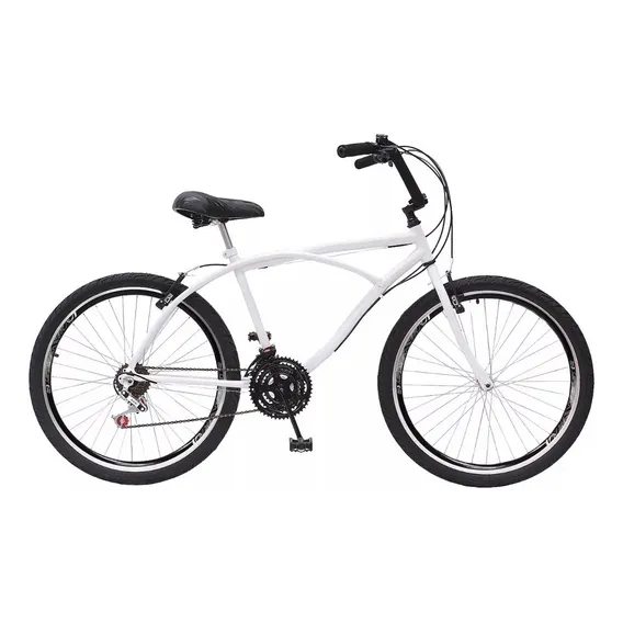 Bicicleta Caiçara Beach Aro 26 Praiana Confort 18v Krs Cor Branco Foto 1