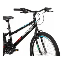 Bicicleta Caloi Max R24 21v Preto Aro 24 Foto mini  2