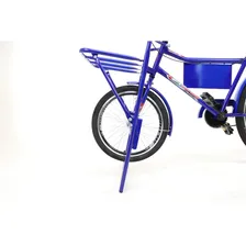 Bicicleta Cargueira Carga Pesada Food Bike Multiuso Azul Foto mini 3