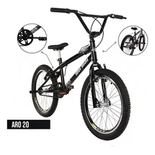 Bicicleta Cross Aro 20 Energy Grafite Mormaii Foto mini 1