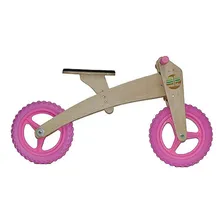 Bicicleta De Madeira Woodbike 3 Estágios Rosa - Camará Foto mini 2