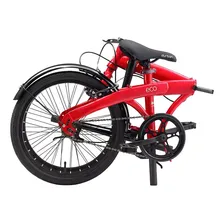 Bicicleta dobrável dobrável Durban Eco R20 - vermelho Foto mini 2