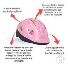 Bicicleta E Capacete Infantil Nathor Aro 12 Princesas Foto mini  3
