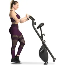 Bicicleta Ergométrica Dobravel PodiumFit XB100 Magnetica 8 cargas Silenciosa Cor Preto Foto mini 3