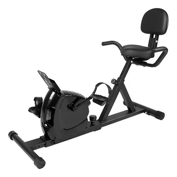 Bicicleta Ergométrica Horizontal Magnética Monitor Portátil Bicicleta Ergométrica Dream Fitness Bicicleta Ergométrica Suporta 120kg 8 Níveis Resistência Foto 1