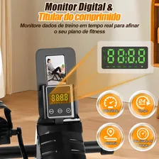 Bicicleta Ergométrica Horizontal Magnética Monitor Portátil Bicicleta Ergométrica Dream Fitness Bicicleta Ergométrica Suporta 120kg 8 Níveis Resistência Foto mini 4