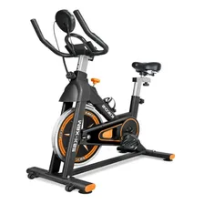 Bicicleta ergométrica Kikos Bicicleta Ergométrica Spinning Max-Ks2 cor preto e laranja Foto mini 2