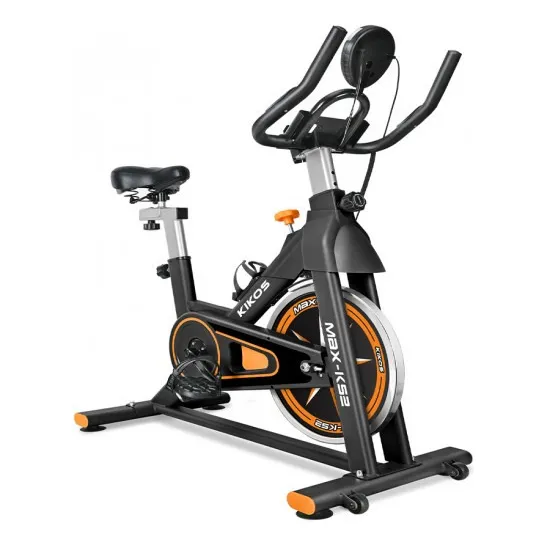 Bicicleta ergométrica Kikos Bicicleta Ergométrica Spinning Max-Ks2 cor preto e laranja Foto 1