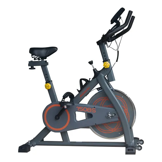 Bicicleta Ergométrica Spinning Athletic Advanced Cinza Foto 1