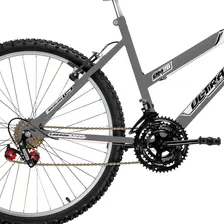 Bicicleta Feminina Aro 26 Ultra Bikes Bicolor 18 Marchas Cor Cinza - Branco Foto mini  3