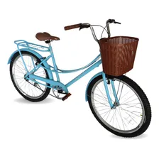 Bicicleta Feminina Ceci Urbana Passeio Retro Aro 26 Bike Cor Azul Foto mini 1