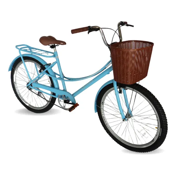 Bicicleta Feminina Ceci Urbana Passeio Retro Aro 26 Bike Cor Azul Foto 1