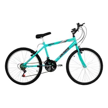 Bicicleta Feminina E Masculina Aro 24 Ultra Bikes 18 Marchas Cor Verde Anis Foto mini 1
