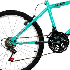 Bicicleta Feminina E Masculina Aro 24 Ultra Bikes 18 Marchas Cor Verde Anis Foto mini 2