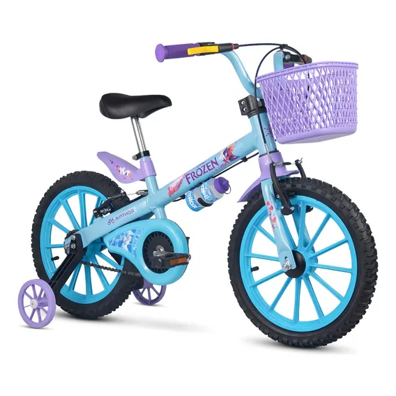 Bicicleta Frozen Nathor Aro 16 Com Rodinhas Foto 1
