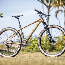 Bicicleta Groove Riff 12v Aro 29 Tamanho 17 Dourada Foto mini 4