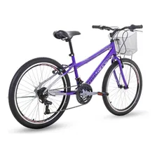 Bicicleta Houston 24 Windy Cestinha Aro Reforçado Cor Roxo Tamanho Do Quadro Único Foto  mini 1