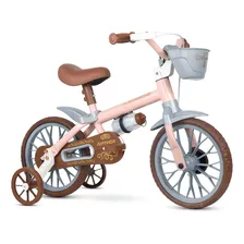 Bicicleta Infantil Aro 12 Antonella Baby Rosa 0051 - Nathor Foto mini 1