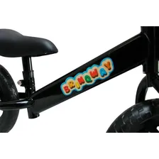 Bicicleta Infantil Aro 12 Equilibrio Sem Pedal Preto Foto mini 2