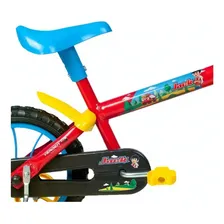 Bicicleta Infantil Aro 12 Jack Vermelho Com Azul E Amarelo Cor Vermelho/Azul Foto mini  2
