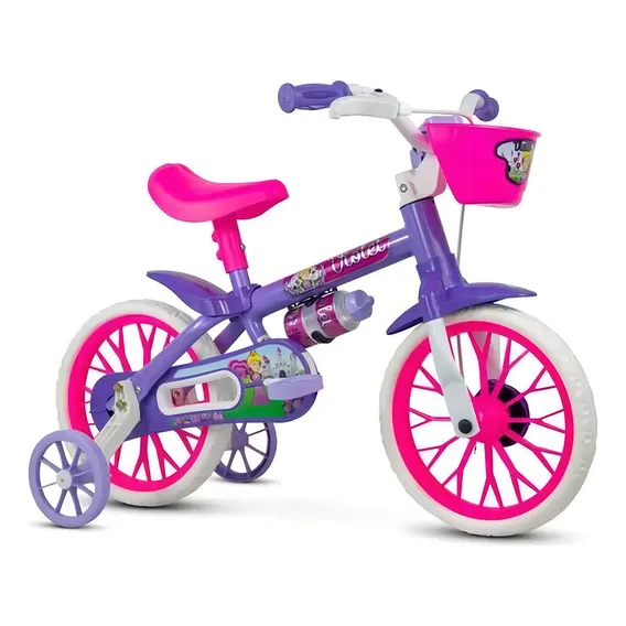 Bicicleta Infantil Aro 12 Violet Nathor Cor Lilás Foto 1