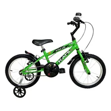 Bicicleta Infantil Aro 16 Dinossauro Com Rodinhas Kami Foto  mini 1