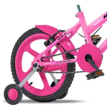Bicicleta Infantil Aro 16 Quadro Intense Kids Cor Pink Cor Rosa Foto mini  3