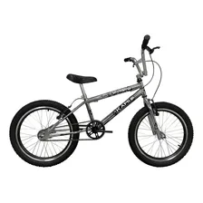 Bicicleta Infantil Aro 20 Tipo Bmx Freios V-brake Cromada Cor Alumínio Foto  mini 1
