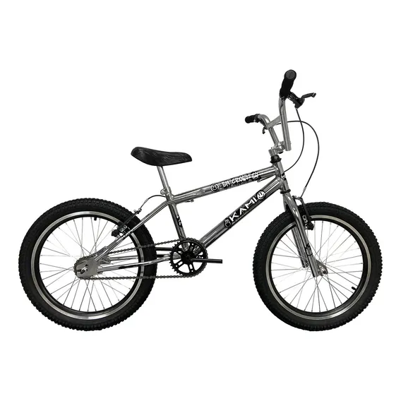 Bicicleta Infantil Aro 20 Tipo Bmx Freios V-brake Cromada Cor Alumínio Foto 1