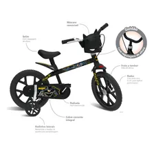 Bicicleta Infantil Batman Aro 14 3202 - Bandeirante Foto mini 3