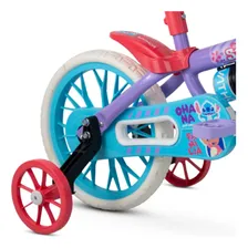 Bicicleta Infantil Com Rodinha Aro 12 Stitch Com Capacete Foto mini  3