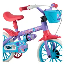 Bicicleta Infantil Com Rodinha Aro 12 Stitch Com Capacete Foto mini  2