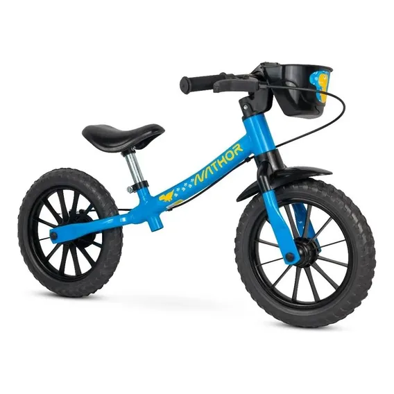 Bicicleta Infantil Equilibrio Sem Pedal Balance Azul Nathor Foto 1
